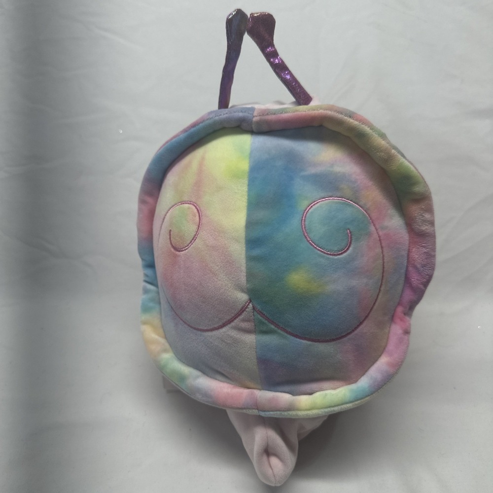 Squishmallow rare Silvina pink Snail Rainbow tiedye Shellβ 8"